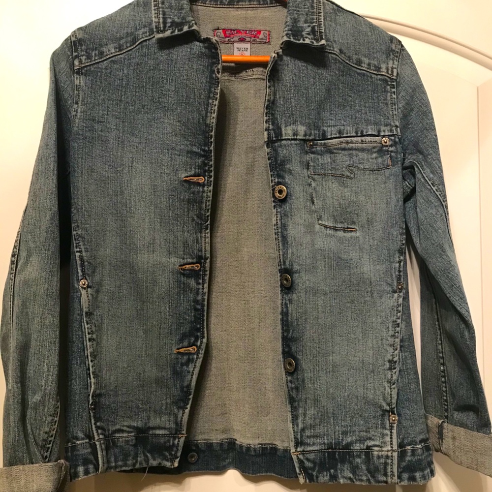 Silver Jean Jacket - image 1